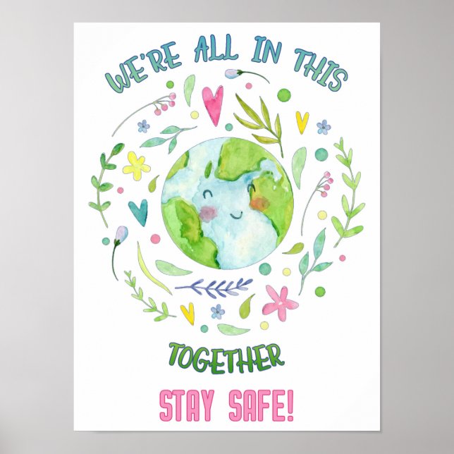 Póster Estar a salvo (Frente)