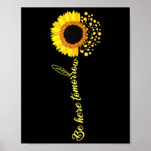 Póster Estar Aquí Mañana Camisa De Sensibilización Sobre 