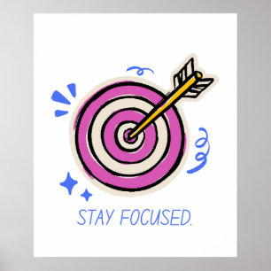 Póster Estar centrado - Poster motivacional