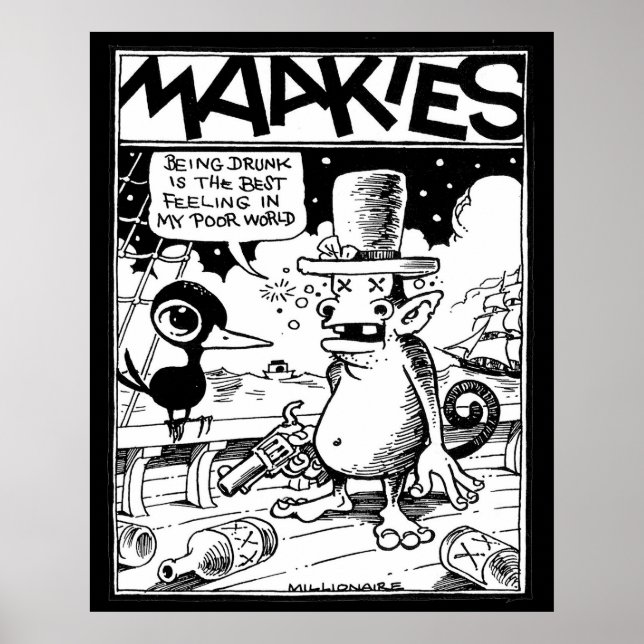 Póster Estar ebrio es el mejor Poster (Frente)