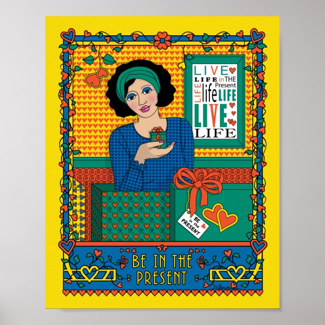 Póster Estar en el Poster Present_B_8x10 (Frente)