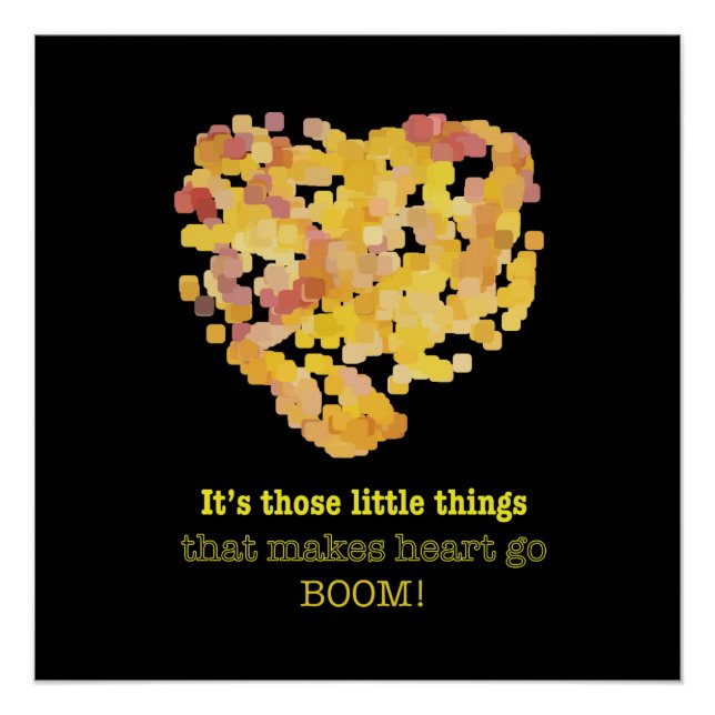 Póster Estar en la cita del amor: Son esas pequeñas cosas (Anverso)