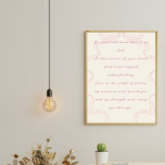 Póster Estar quieto y saber