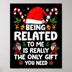 Póster Estar Relacionado A Mí Navidades Graciosos Familia