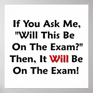 Póster ¿Estará Esto En El Examen?