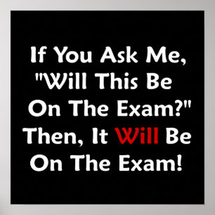 Póster ¿Estará Esto En El Examen?