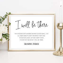 Póster Estaré Ahí Nombre Del Lugar De Conmemoración Baby