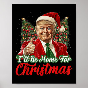 Póster Estaré En Casa Para Navidades Navidad Festividad D