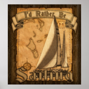 Póster Estaría navegando bastante