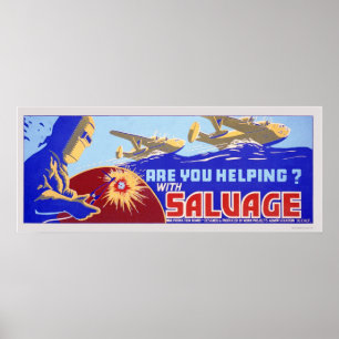 Póster ¿Estás ayudando? Salvaje - WPA