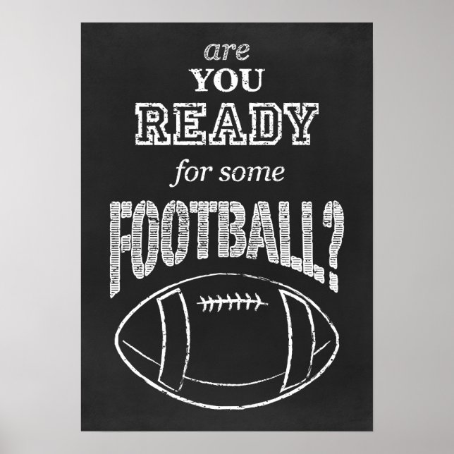 Póster ¿estás listo para un poco de fútbol? (Frente)
