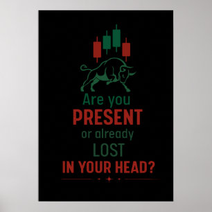 Póster ¿Estás Presente? – Mentalidad de Trader Bull