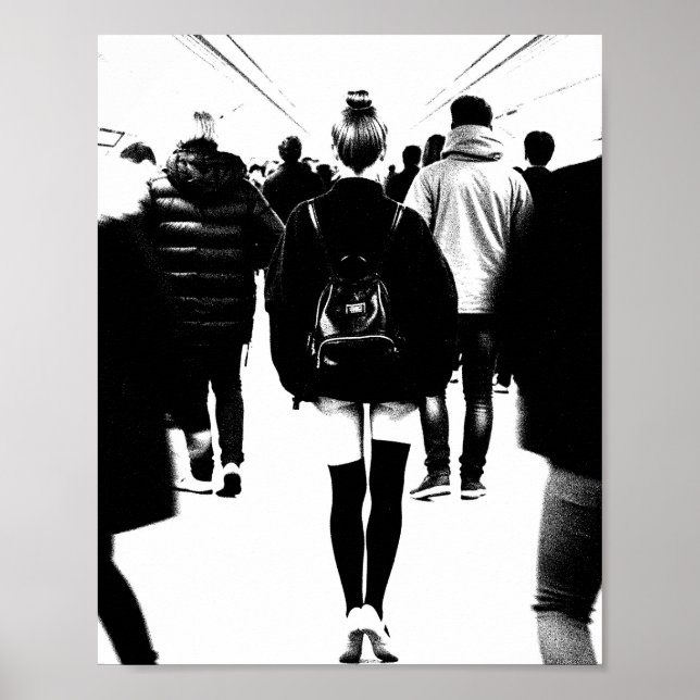 Póster Estático en el flujo (Frente)