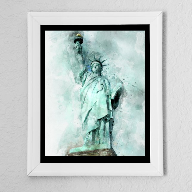 Póster Estatua artística de las acuarelas de la libertad (Subido por el creador)