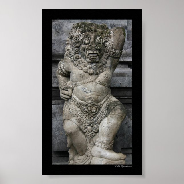 Póster Estatua balinesa (Frente)