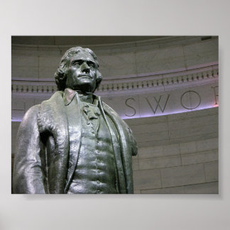Póster Estatua conmemorativa de Jefferson