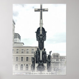 Póster Estatua conmemorativa de la guerra ciudadana, Chri
