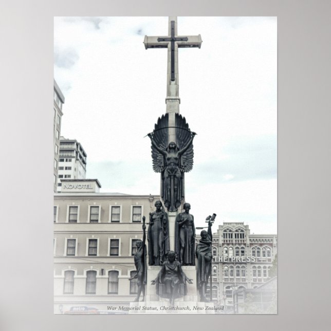 Póster Estatua conmemorativa de la guerra ciudadana, Chri (Frente)