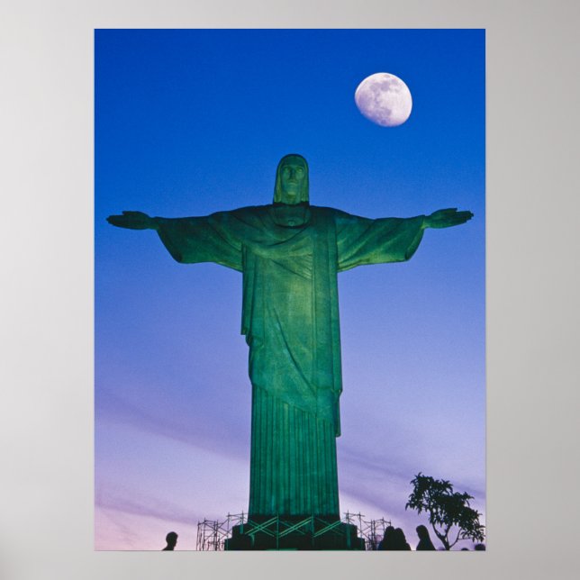 Póster Estatua Cristo Redentor| Río de Janeiro Brasil (Frente)
