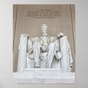 Póster Estatua de Abraham Lincoln