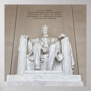 Póster Estatua de Abraham Lincoln