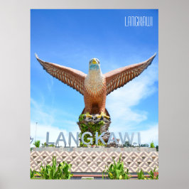 Póster Estatua de águila Langkawi Malasia recuerdo de vac