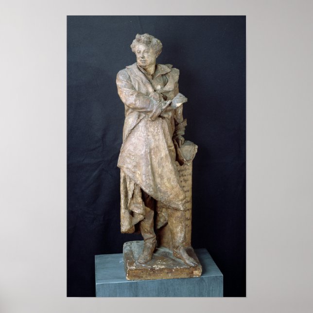Póster Estatua de Alexandre Dumas Pere , c.1883-87 (Frente)