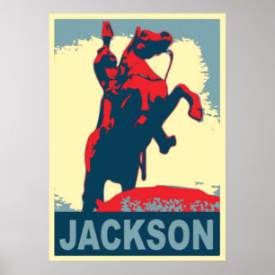 Póster Estatua de Andrew Jackson en Nueva Orleans