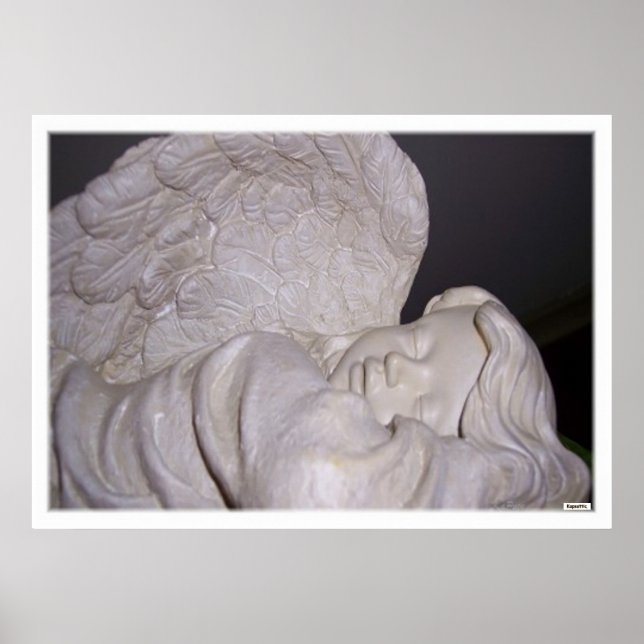 Póster Estatua de Ángel Durmiente Fotografía (Frente)