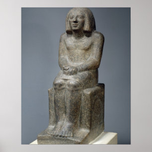 Póster Estatua de Ankh, Sacerdote de Horus, Pe Dinástico 