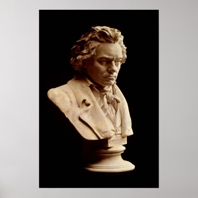 Póster Estatua de Beethoven bust (Frente)