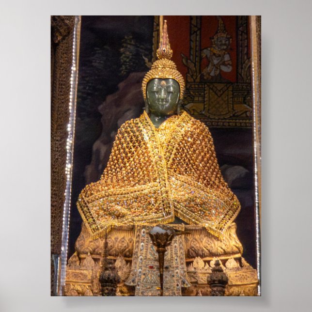 Póster estatua de Buda de esmeralda (Frente)