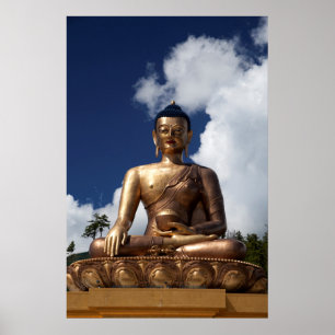 Póster Estatua de Buda sentado