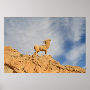 Póster Estatua de cabra de Túnez