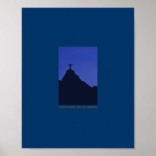 Póster Estatua de Cristo Redentor - Ciudad RJ (Frente)