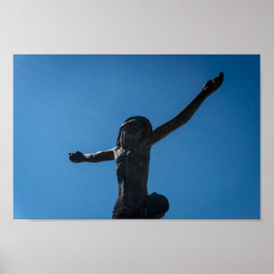 Póster Estatua de Cristo Risen, Medjugorje, Bosnia