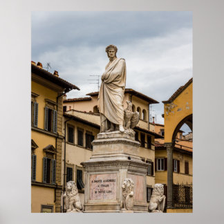 Póster Estatua de Dante Alighieri