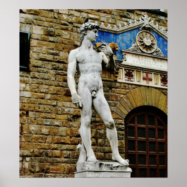 Póster Estatua de David, Florencia, Poster de Italia (Frente)