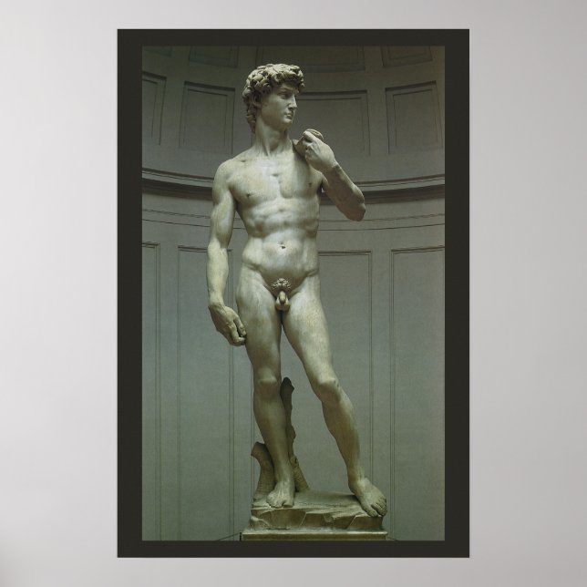 Póster Estatua de David por Michelangelo (Frente)