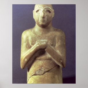 Póster Estatua de dios Utu, mesopotámico, c.2400 A.C. (l