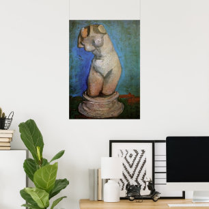 Póster Estatua de escayola Torso femenino por Vincent van