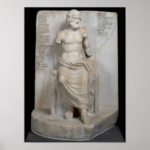 Póster Estatua de Eurípides
