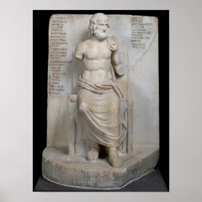 Póster Estatua de Euripides (Frente)