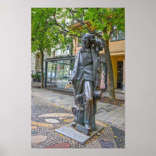 Póster Estatua de Hans Christian Andersen, Bratislava, Es (Frente)