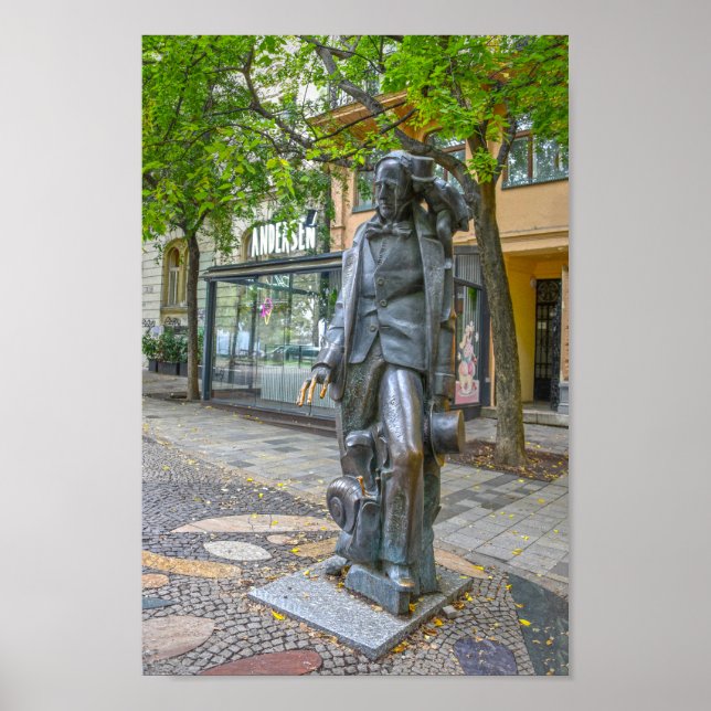 Póster Estatua de Hans Christian Andersen, Bratislava, Es (Frente)