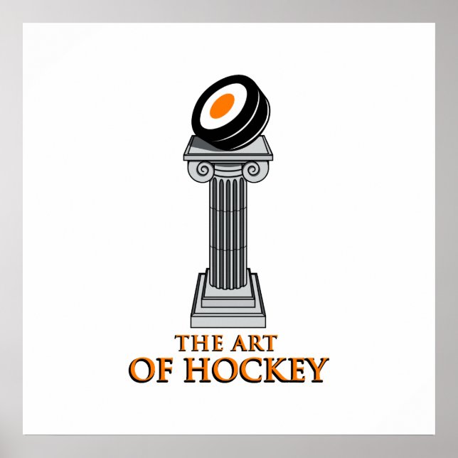 Póster Estatua de hockey (Frente)