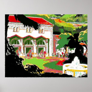 Póster Estatua de Jackson en la Plaza