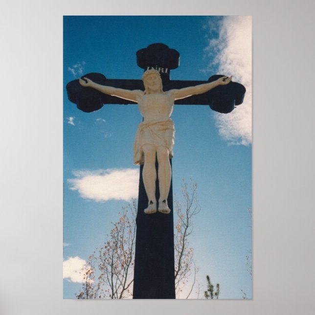 Póster Estatua de Jesús (Frente)