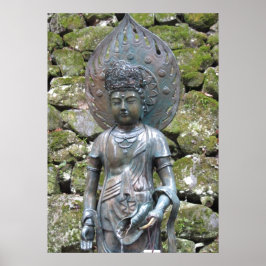 Póster Estatua de Kannon (Kwan Yin) en el Monte Kurama
