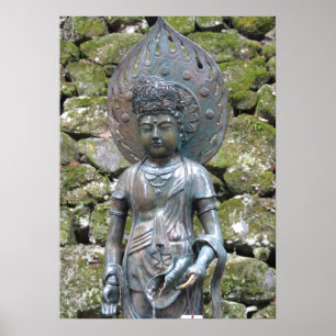 Póster Estatua de Kannon (Kwan Yin) en el Monte Kurama